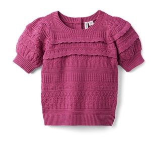 Janie and Jack Puff Sleeve Sweater Top Toddler Baby Girl